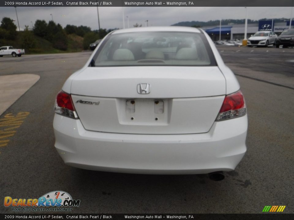 2009 Honda Accord LX-P Sedan Crystal Black Pearl / Black Photo #9