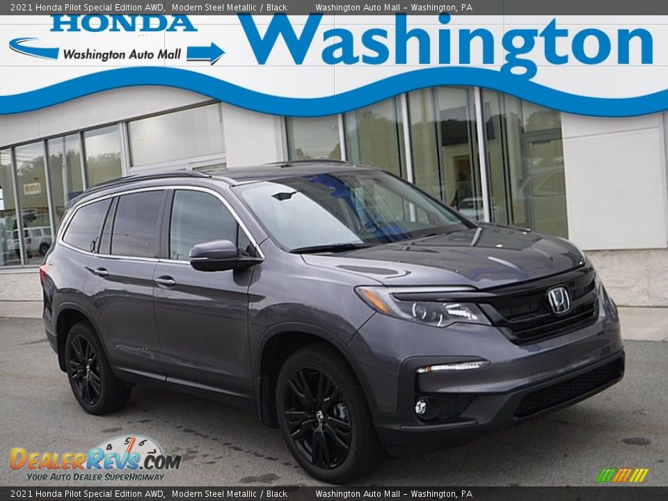 2021 Honda Pilot Special Edition AWD Modern Steel Metallic / Black Photo #1