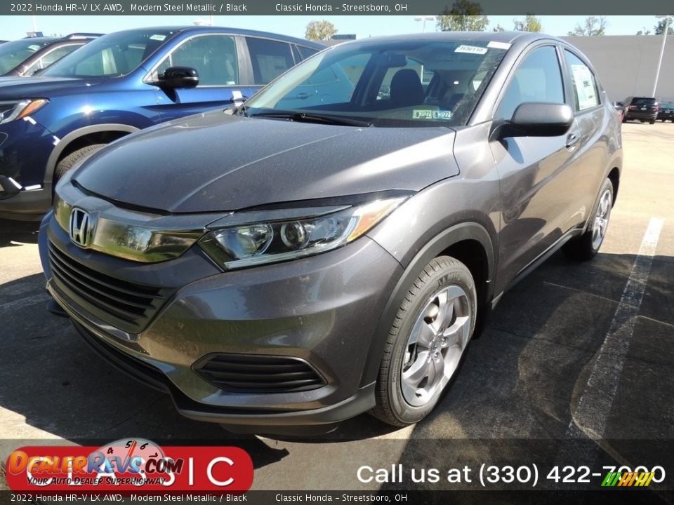 2022 Honda HR-V LX AWD Modern Steel Metallic / Black Photo #1