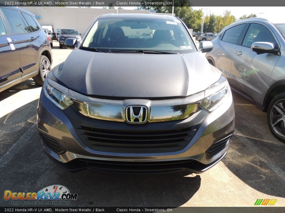2022 Honda HR-V LX AWD Modern Steel Metallic / Black Photo #2