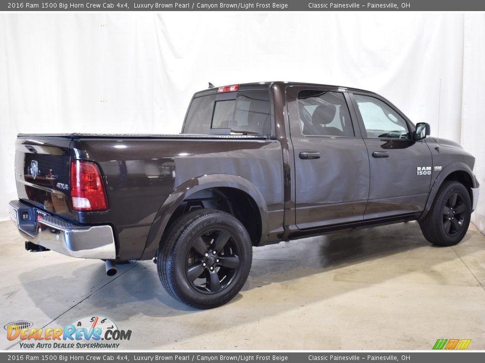 2016 Ram 1500 Big Horn Crew Cab 4x4 Luxury Brown Pearl / Canyon Brown/Light Frost Beige Photo #2