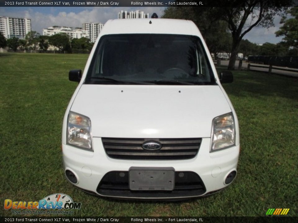 2013 Ford Transit Connect XLT Van Frozen White / Dark Gray Photo #3