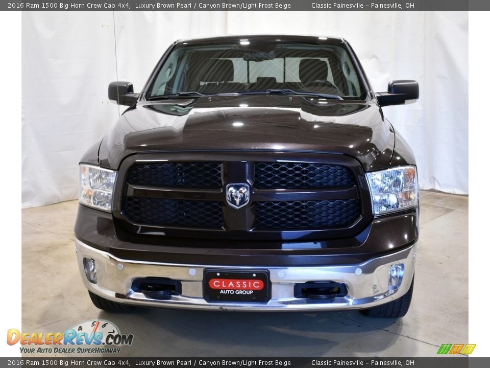2016 Ram 1500 Big Horn Crew Cab 4x4 Luxury Brown Pearl / Canyon Brown/Light Frost Beige Photo #4