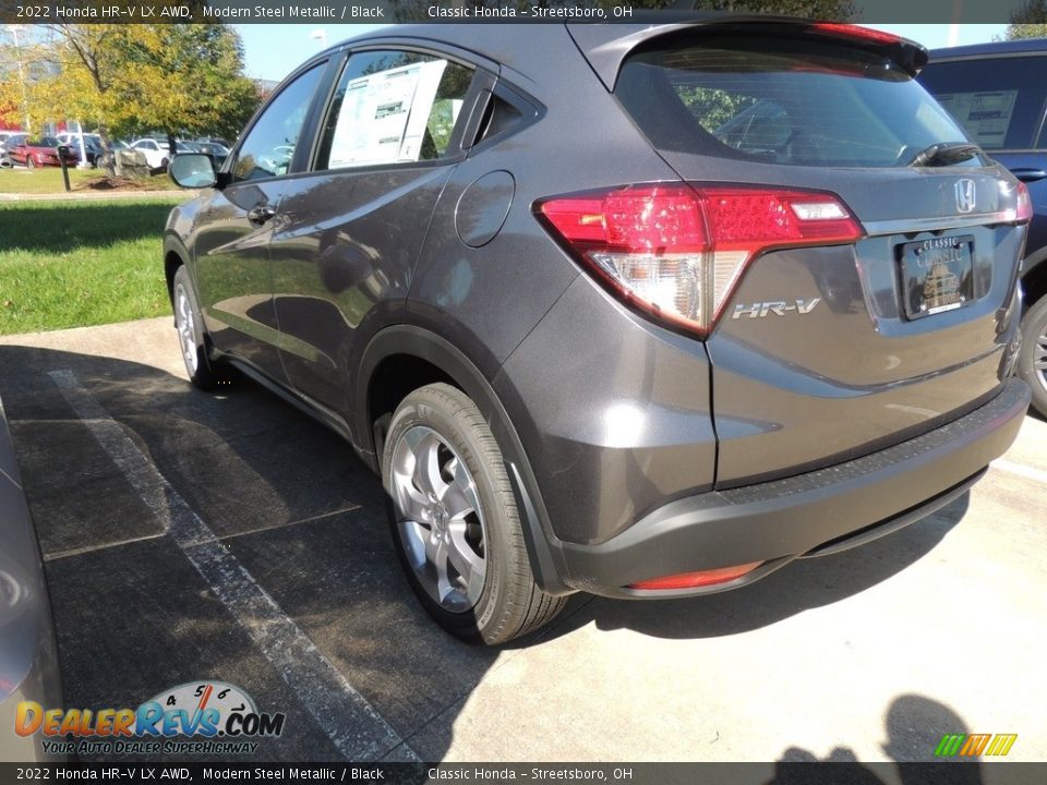 2022 Honda HR-V LX AWD Modern Steel Metallic / Black Photo #5