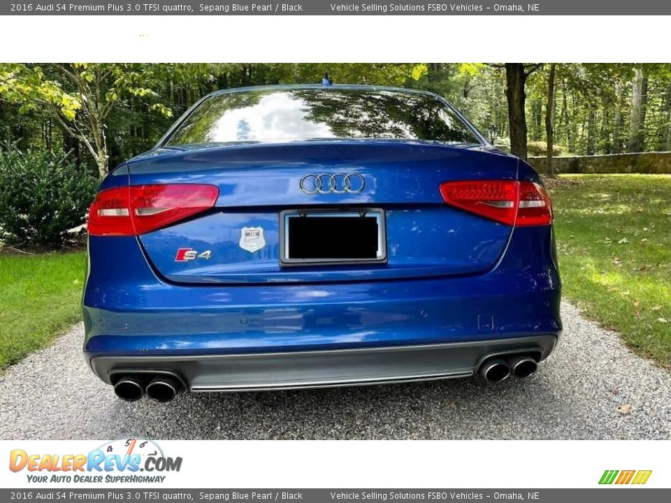 2016 Audi S4 Premium Plus 3.0 TFSI quattro Sepang Blue Pearl / Black Photo #8