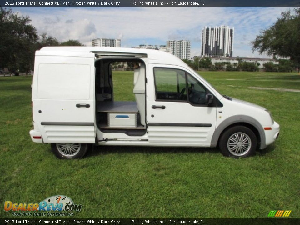2013 Ford Transit Connect XLT Van Frozen White / Dark Gray Photo #7