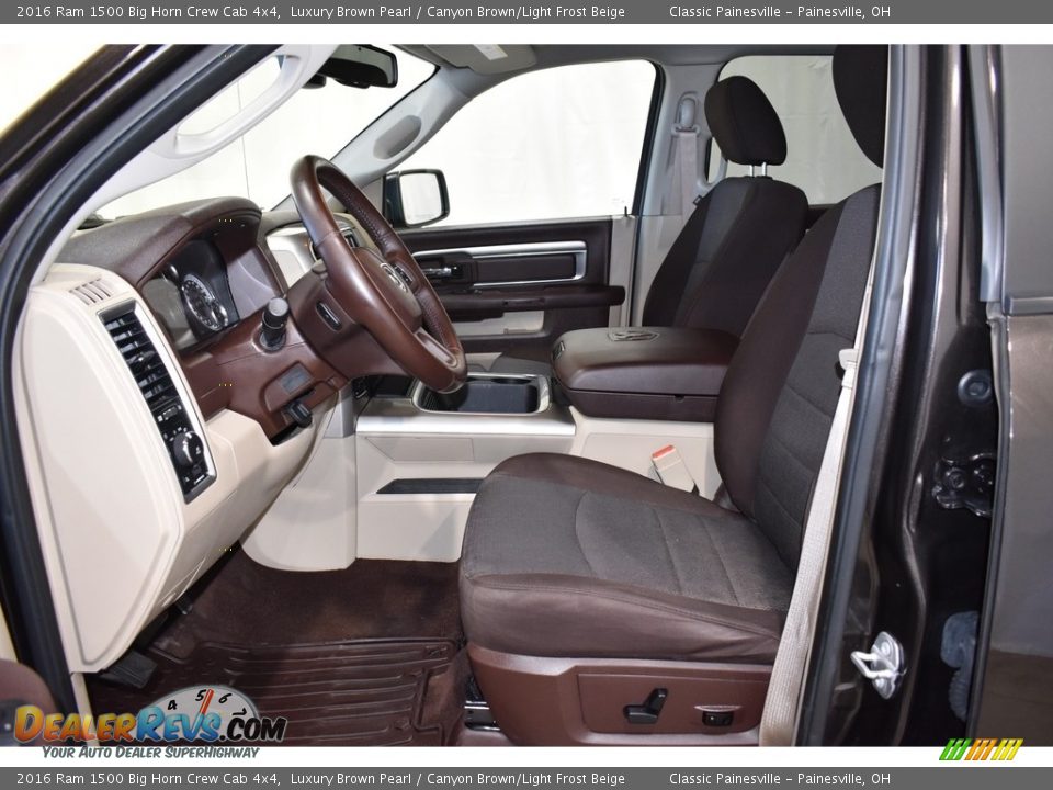 2016 Ram 1500 Big Horn Crew Cab 4x4 Luxury Brown Pearl / Canyon Brown/Light Frost Beige Photo #7