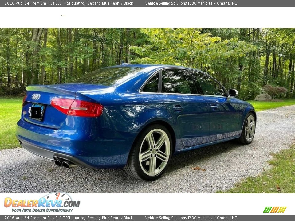 2016 Audi S4 Premium Plus 3.0 TFSI quattro Sepang Blue Pearl / Black Photo #9