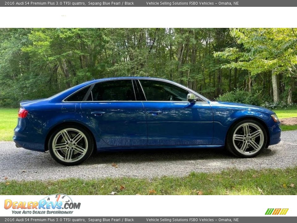 2016 Audi S4 Premium Plus 3.0 TFSI quattro Sepang Blue Pearl / Black Photo #10