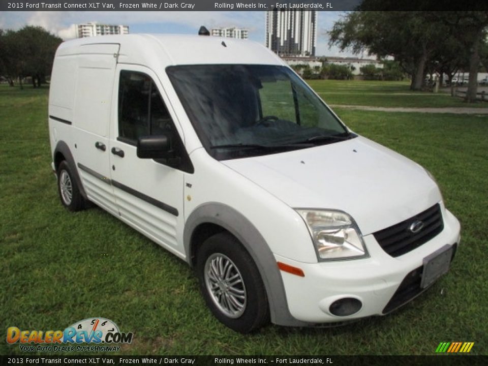 2013 Ford Transit Connect XLT Van Frozen White / Dark Gray Photo #9