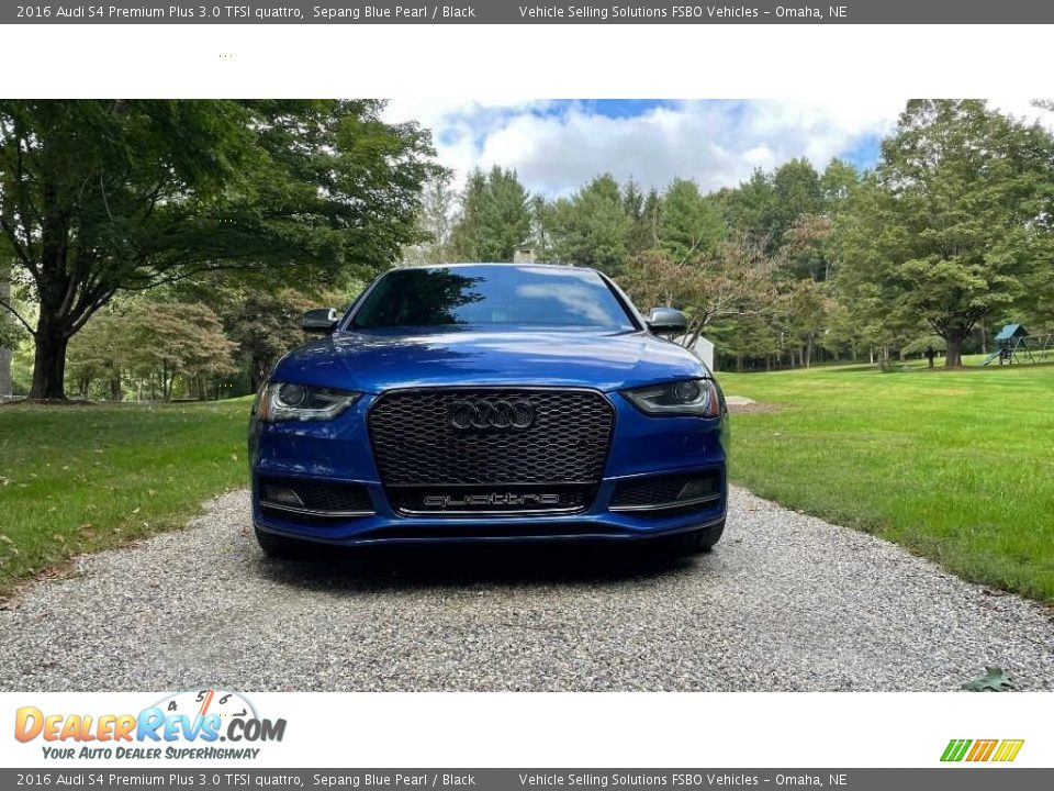 2016 Audi S4 Premium Plus 3.0 TFSI quattro Sepang Blue Pearl / Black Photo #12