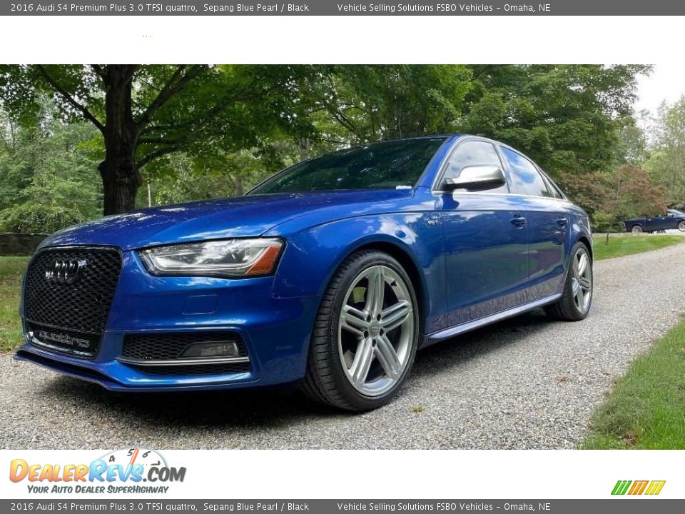 2016 Audi S4 Premium Plus 3.0 TFSI quattro Sepang Blue Pearl / Black Photo #13