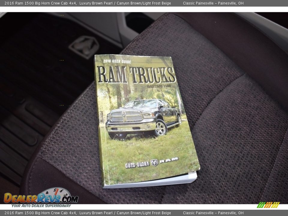 2016 Ram 1500 Big Horn Crew Cab 4x4 Luxury Brown Pearl / Canyon Brown/Light Frost Beige Photo #17