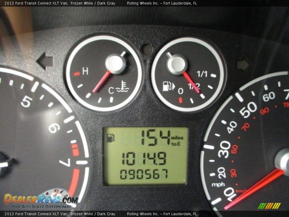 2013 Ford Transit Connect XLT Van Frozen White / Dark Gray Photo #20