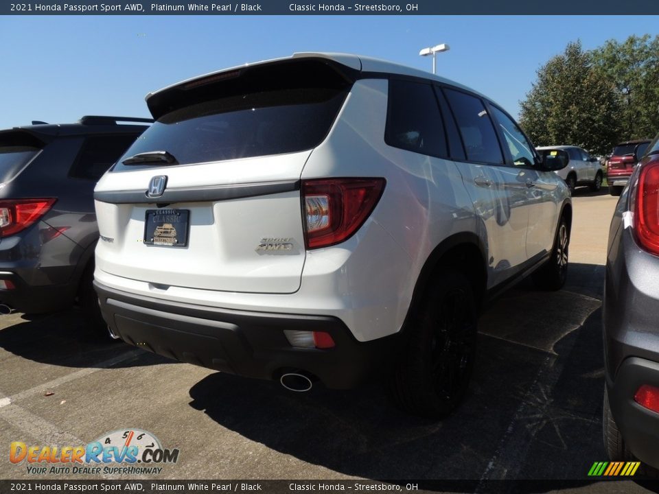 2021 Honda Passport Sport AWD Platinum White Pearl / Black Photo #4