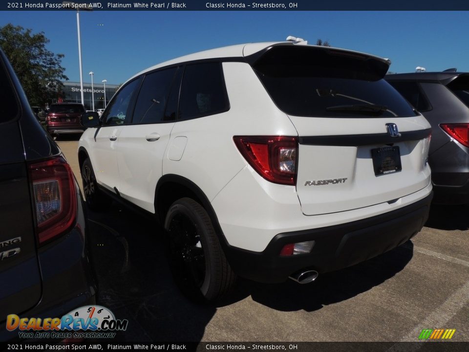 2021 Honda Passport Sport AWD Platinum White Pearl / Black Photo #5