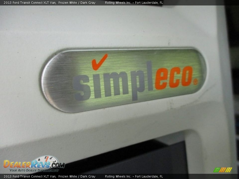 2013 Ford Transit Connect XLT Van Frozen White / Dark Gray Photo #24