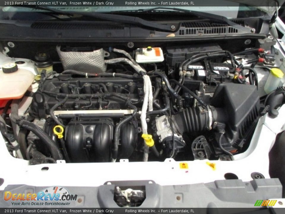 2013 Ford Transit Connect XLT Van Frozen White / Dark Gray Photo #28