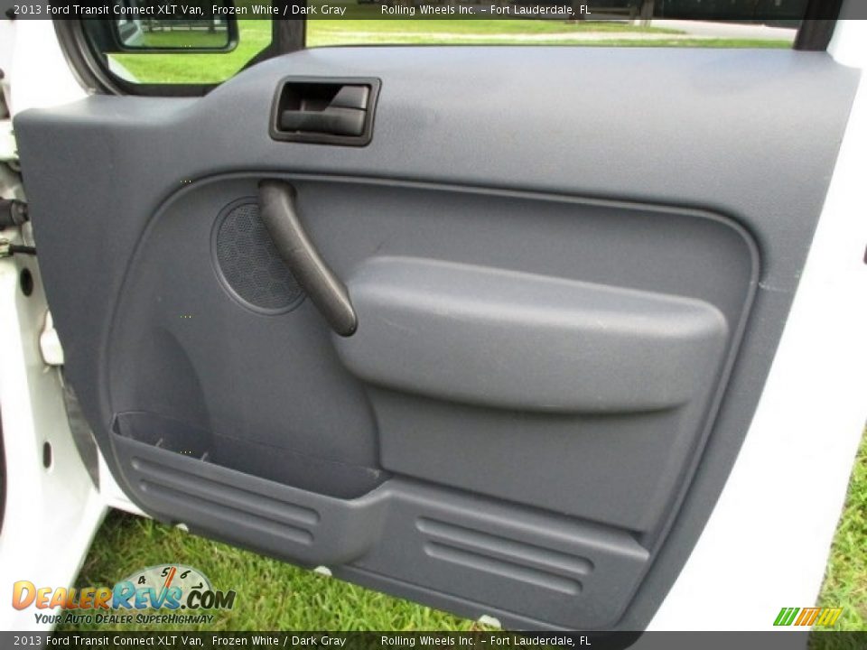 2013 Ford Transit Connect XLT Van Frozen White / Dark Gray Photo #35