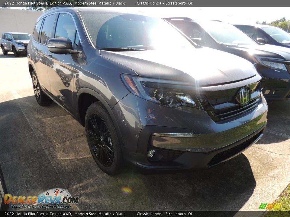 2022 Honda Pilot Special Edition AWD Modern Steel Metallic / Black Photo #3