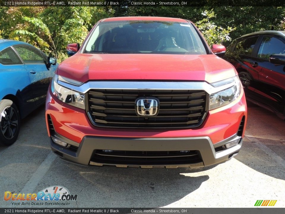 2021 Honda Ridgeline RTL-E AWD Radiant Red Metallic II / Black Photo #2