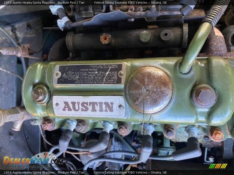 1959 Austin-Healey Sprite Roadster 948cc OHV 8-Valve Inline 4 Cylinder Engine Photo #18