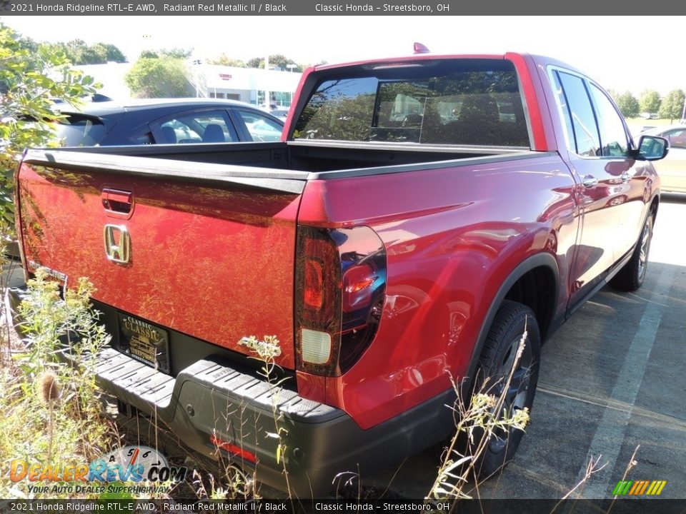 2021 Honda Ridgeline RTL-E AWD Radiant Red Metallic II / Black Photo #4