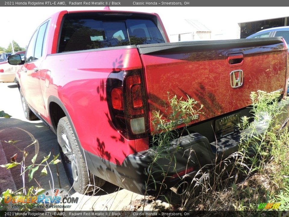 2021 Honda Ridgeline RTL-E AWD Radiant Red Metallic II / Black Photo #5