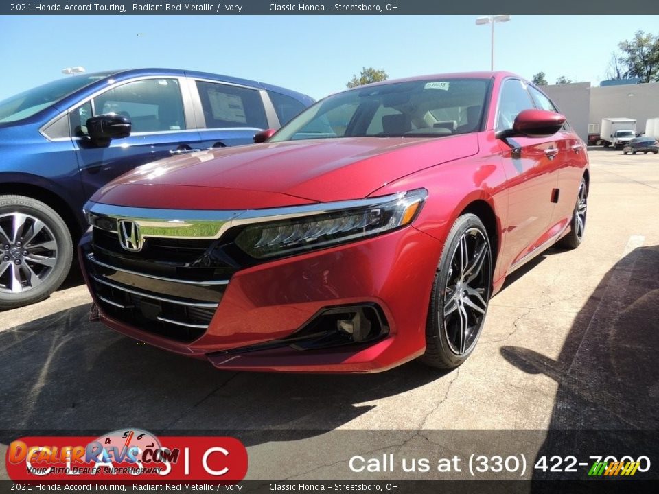 2021 Honda Accord Touring Radiant Red Metallic / Ivory Photo #1