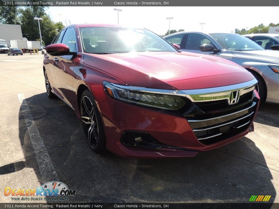 2021 Honda Accord Touring Radiant Red Metallic / Ivory Photo #3