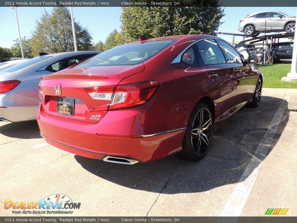 2021 Honda Accord Touring Radiant Red Metallic / Ivory Photo #4