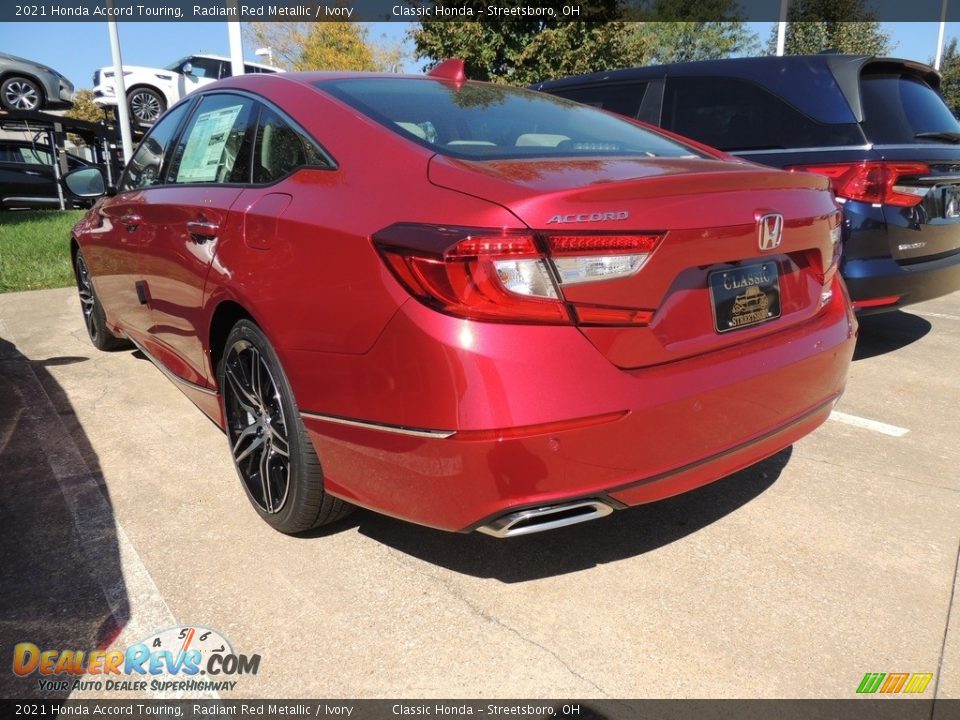 2021 Honda Accord Touring Radiant Red Metallic / Ivory Photo #5