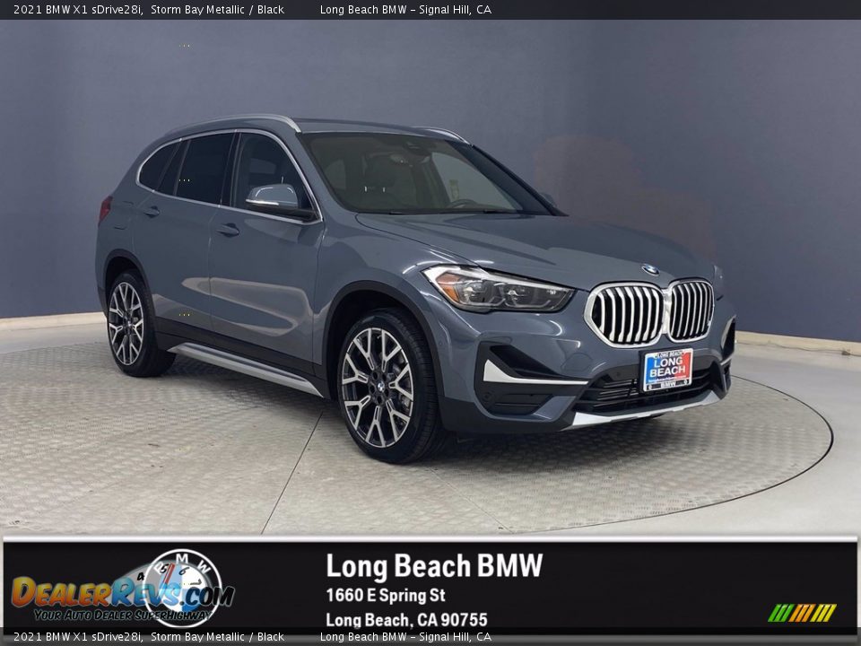 2021 BMW X1 sDrive28i Storm Bay Metallic / Black Photo #1