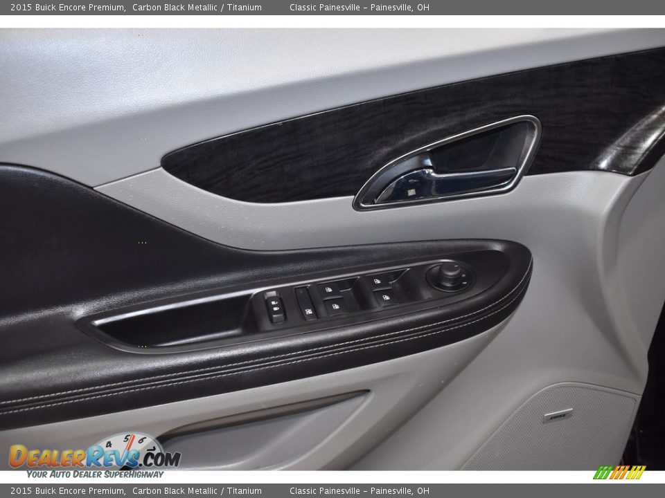 2015 Buick Encore Premium Carbon Black Metallic / Titanium Photo #11
