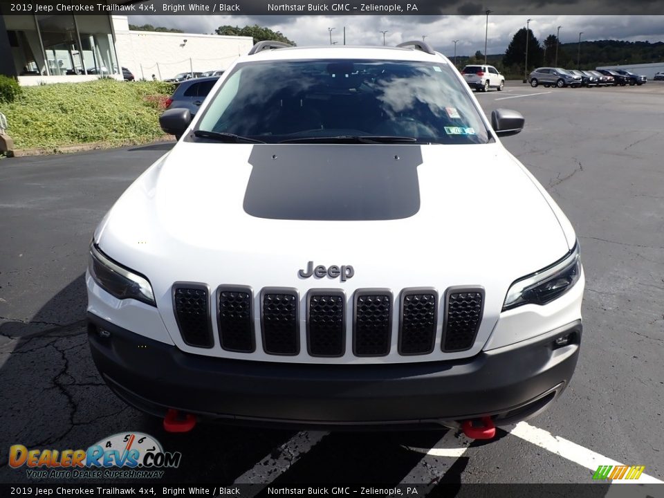 2019 Jeep Cherokee Trailhawk 4x4 Bright White / Black Photo #3