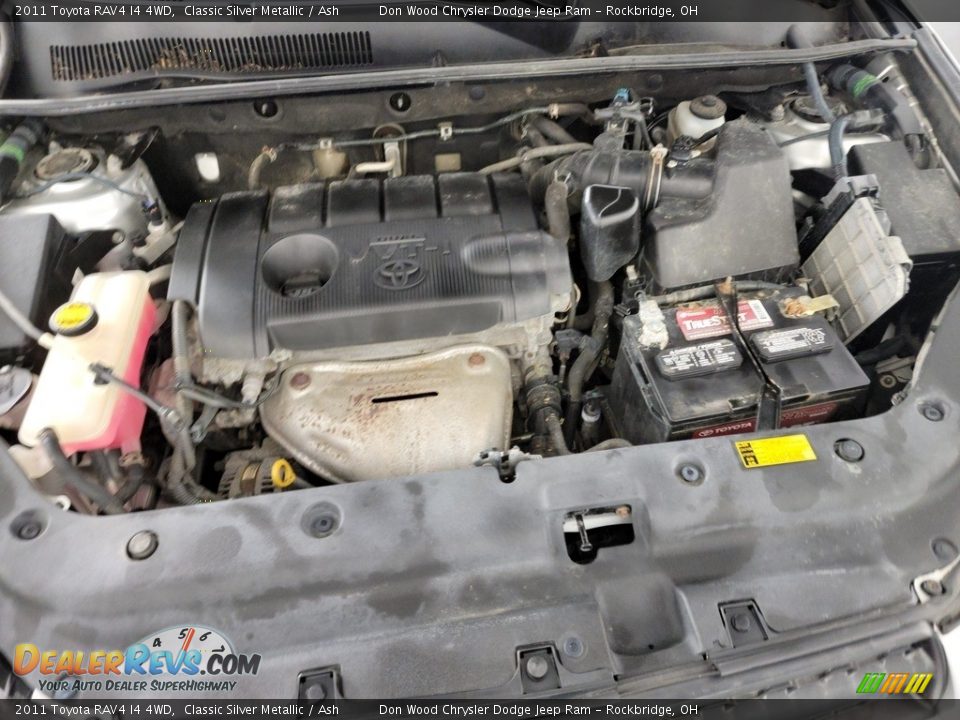 2011 Toyota RAV4 I4 4WD Classic Silver Metallic / Ash Photo #11