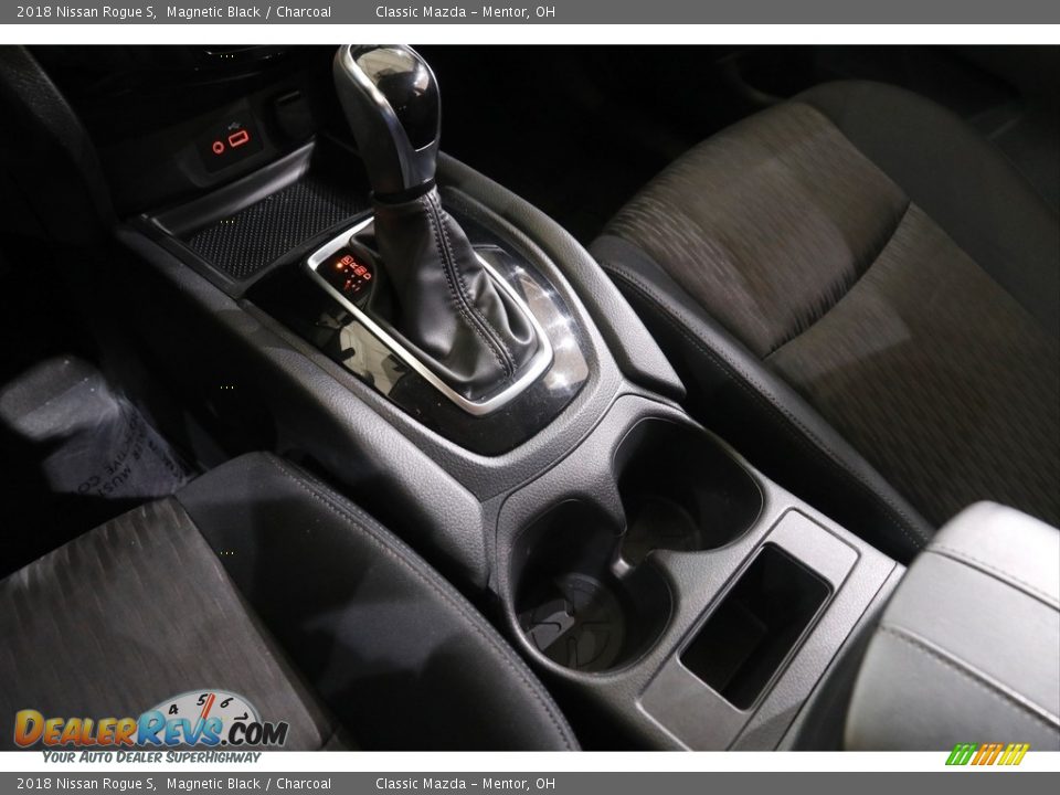 2018 Nissan Rogue S Magnetic Black / Charcoal Photo #13