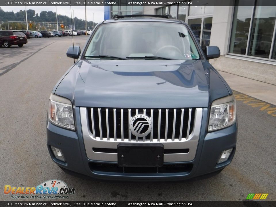 2010 Mercury Mariner V6 Premier 4WD Steel Blue Metallic / Stone Photo #4