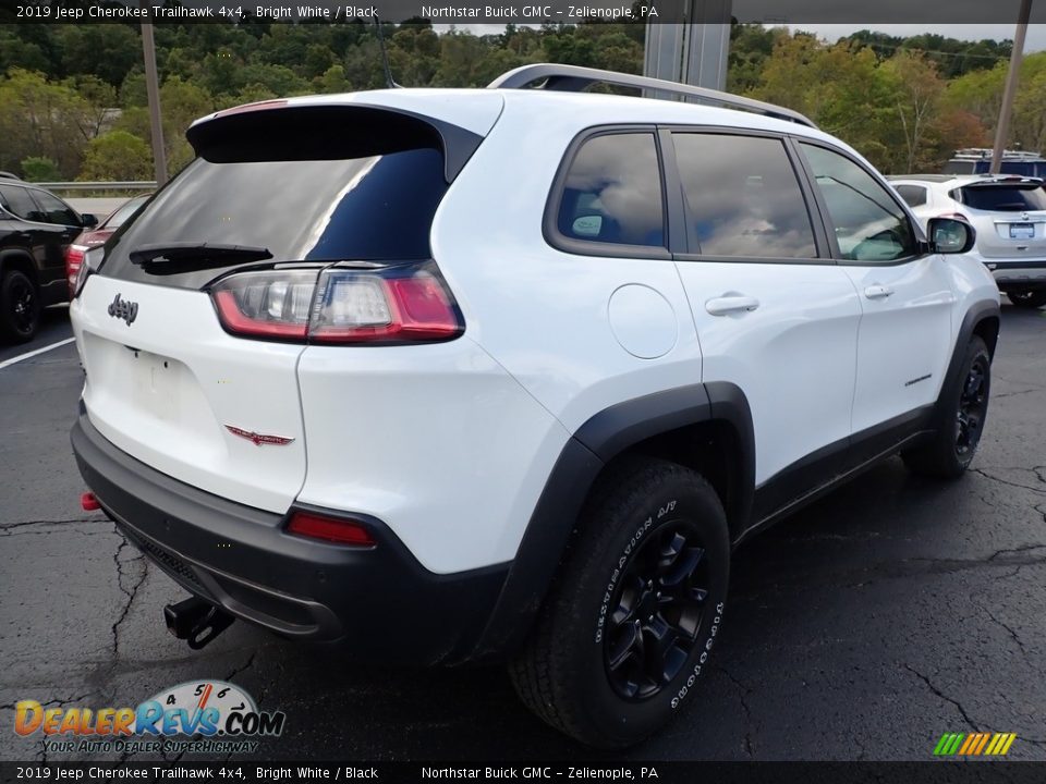 2019 Jeep Cherokee Trailhawk 4x4 Bright White / Black Photo #9