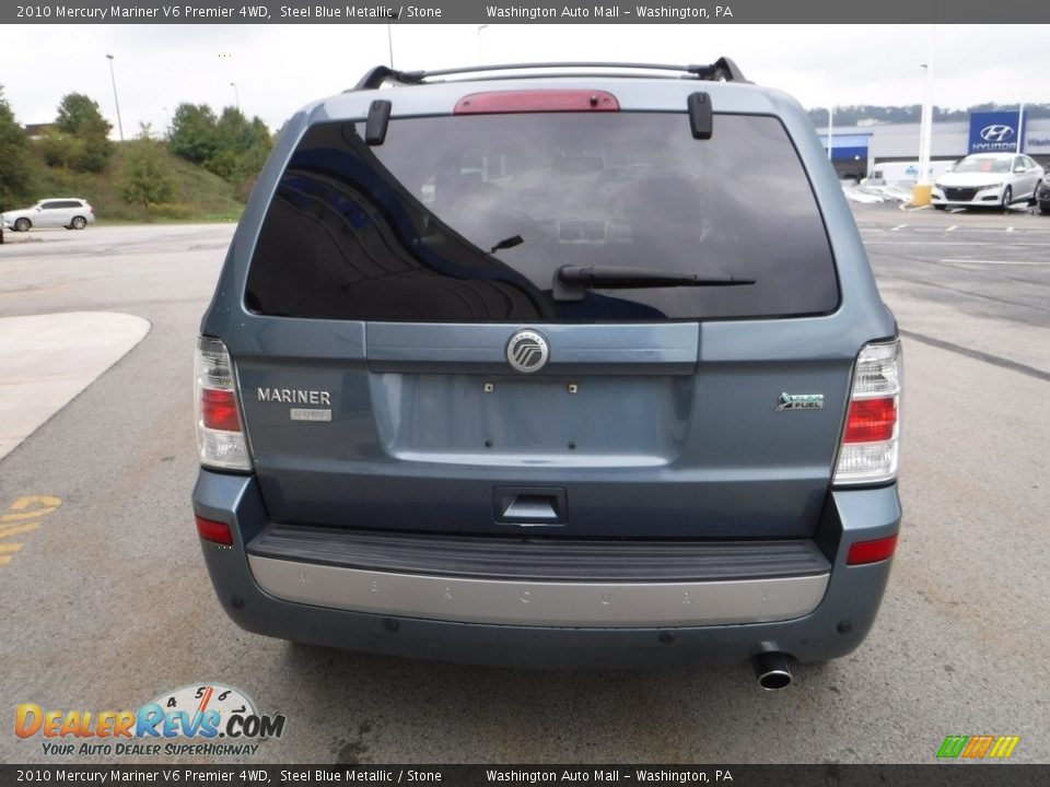 2010 Mercury Mariner V6 Premier 4WD Steel Blue Metallic / Stone Photo #9