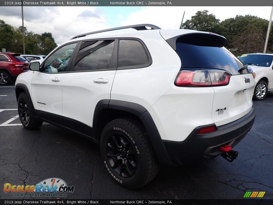 2019 Jeep Cherokee Trailhawk 4x4 Bright White / Black Photo #13