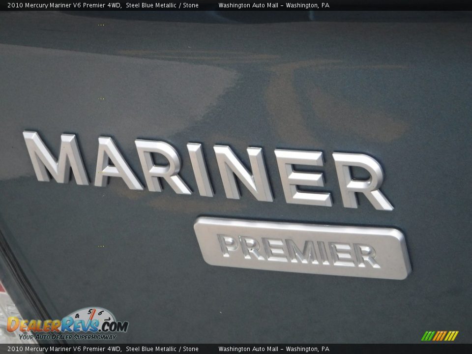 2010 Mercury Mariner V6 Premier 4WD Steel Blue Metallic / Stone Photo #11