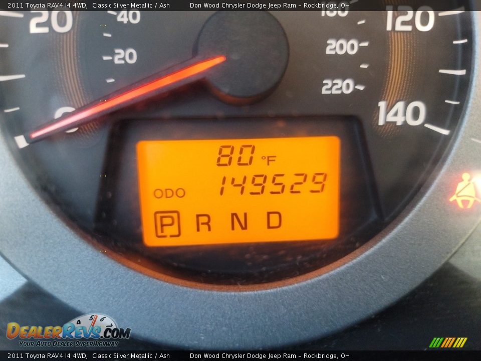 2011 Toyota RAV4 I4 4WD Classic Silver Metallic / Ash Photo #27