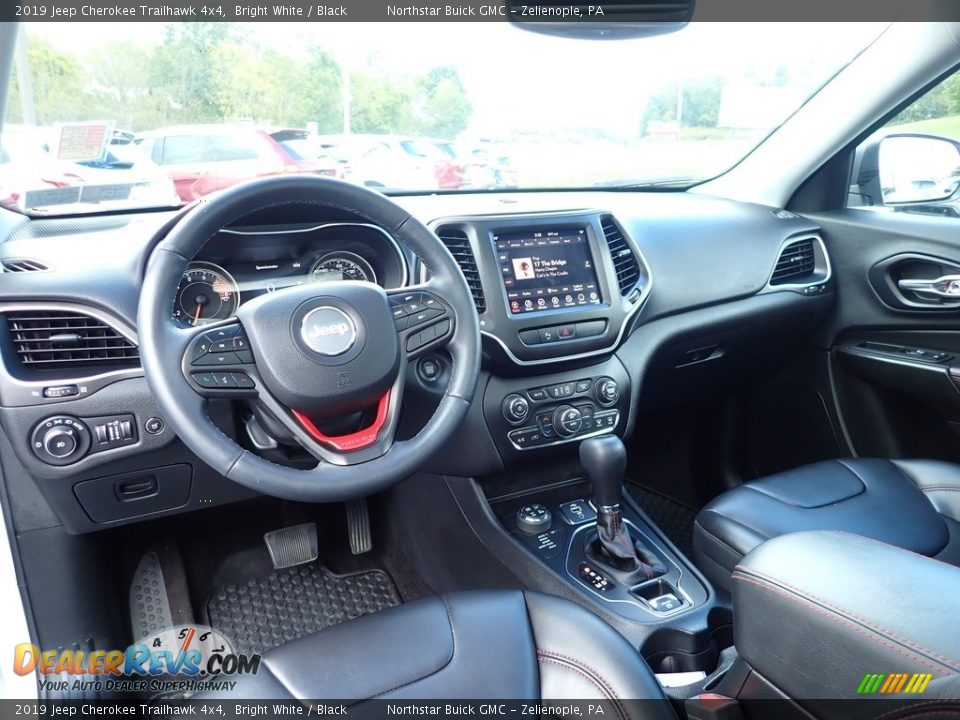 2019 Jeep Cherokee Trailhawk 4x4 Bright White / Black Photo #19