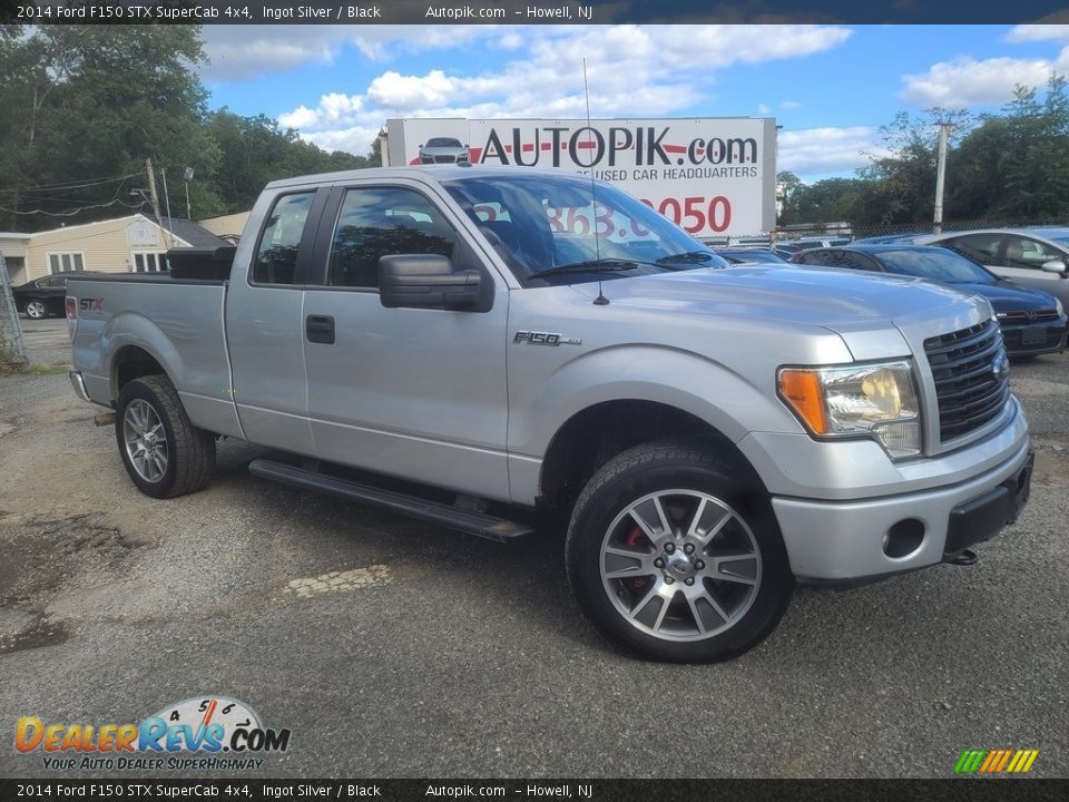 2014 Ford F150 STX SuperCab 4x4 Ingot Silver / Black Photo #1