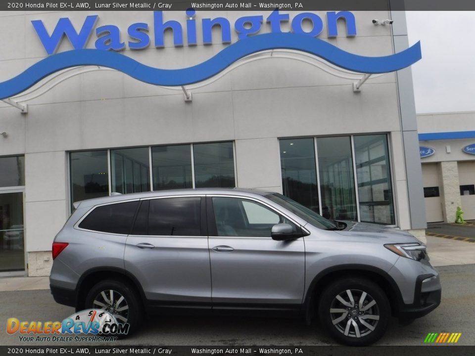 2020 Honda Pilot EX-L AWD Lunar Silver Metallic / Gray Photo #2