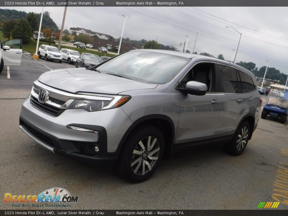 2020 Honda Pilot EX-L AWD Lunar Silver Metallic / Gray Photo #5
