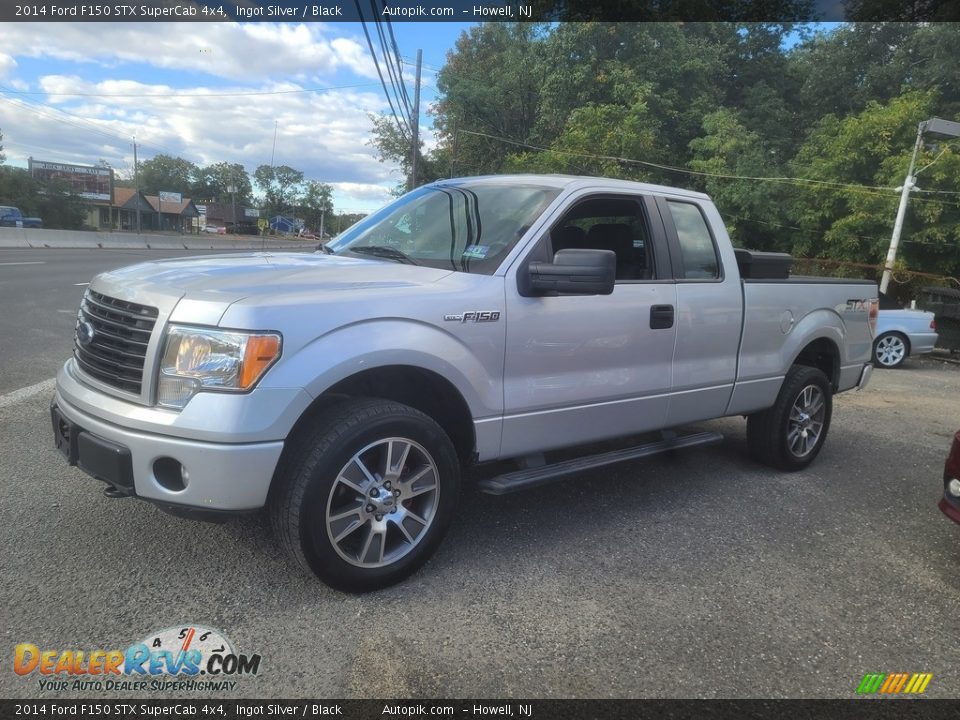 2014 Ford F150 STX SuperCab 4x4 Ingot Silver / Black Photo #7