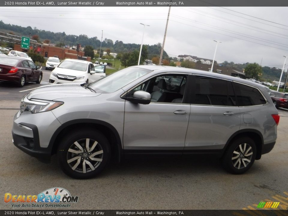 2020 Honda Pilot EX-L AWD Lunar Silver Metallic / Gray Photo #6