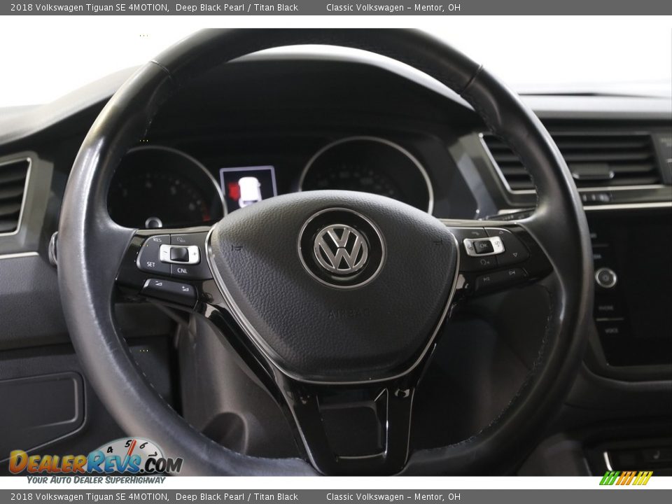 2018 Volkswagen Tiguan SE 4MOTION Deep Black Pearl / Titan Black Photo #7